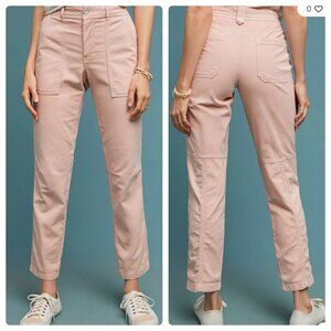 Anthropologie Wanderer Cargo Pants Womens 29 Pink Utility Straight Casual School